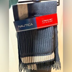 Nautica Navy and Gray Knit Set
